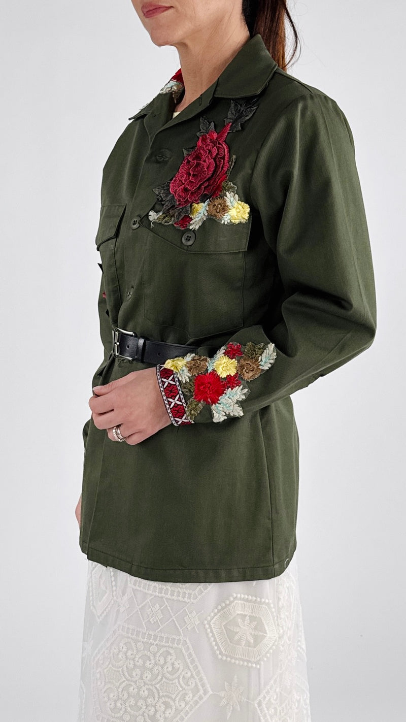 Camicia militare rose H.