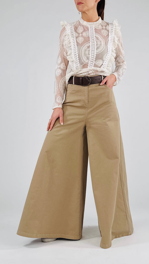 Pantalone drill farfalla T.
