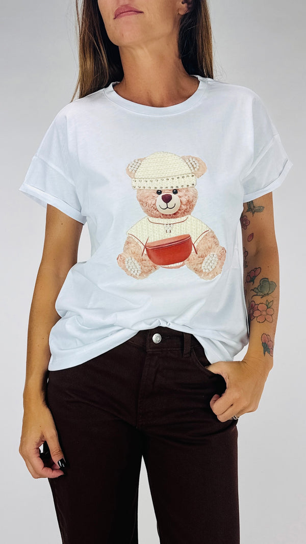 T-shirt over teddy perle