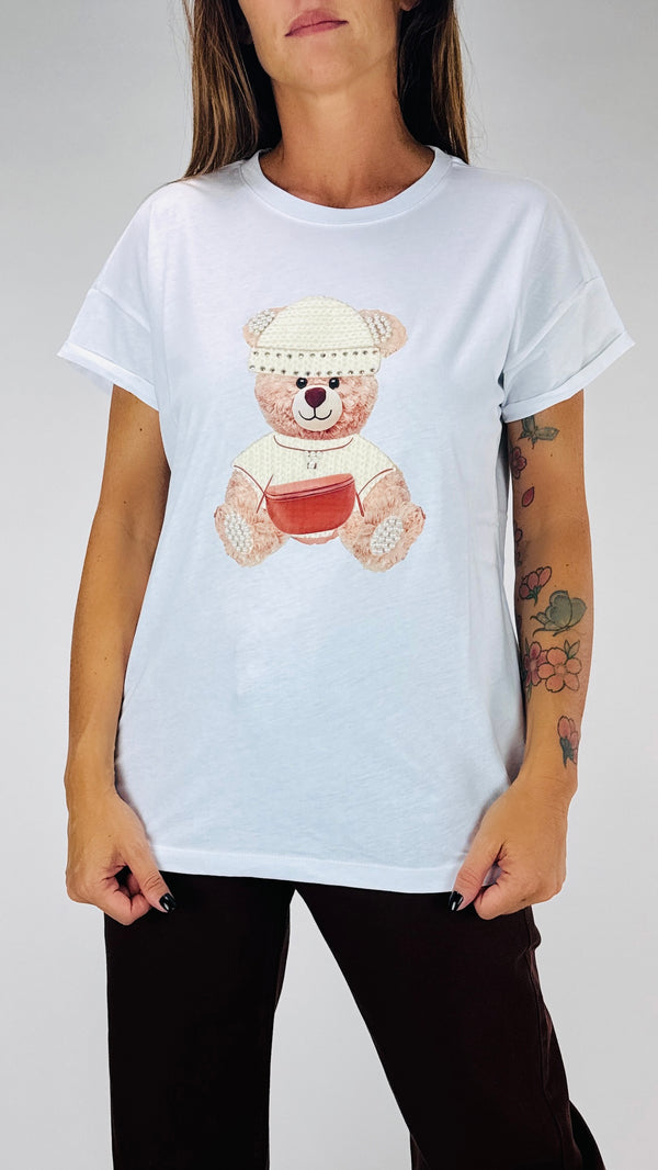 T-shirt over teddy perle