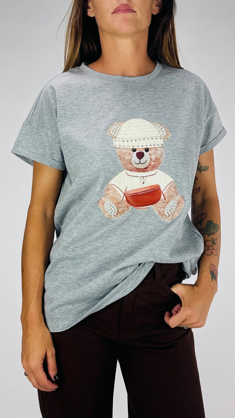 T-shirt over teddy perle