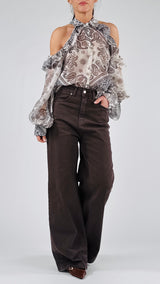 Camicia cachemire balze