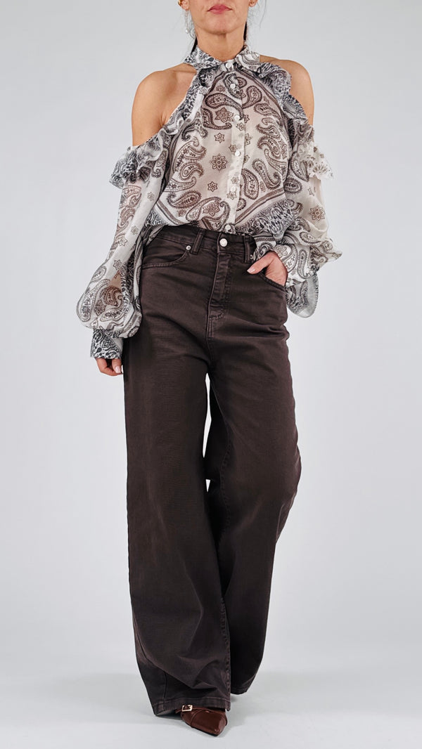 Camicia cachemire balze