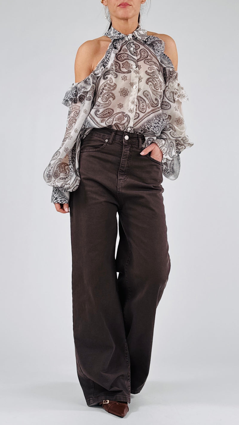 Camicia cachemire balze