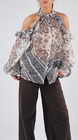 Camicia cachemire balze