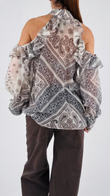 Camicia cachemire balze