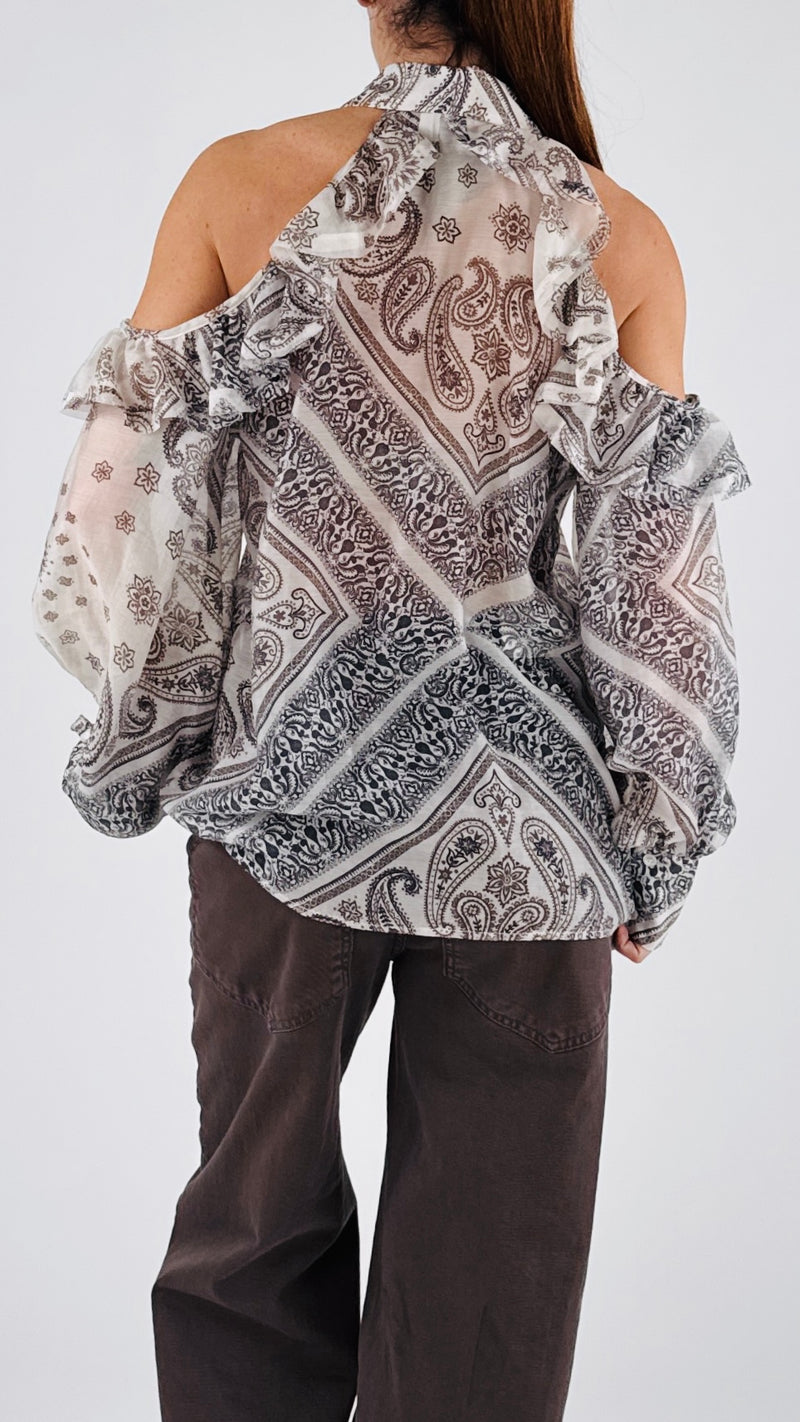 Camicia cachemire balze