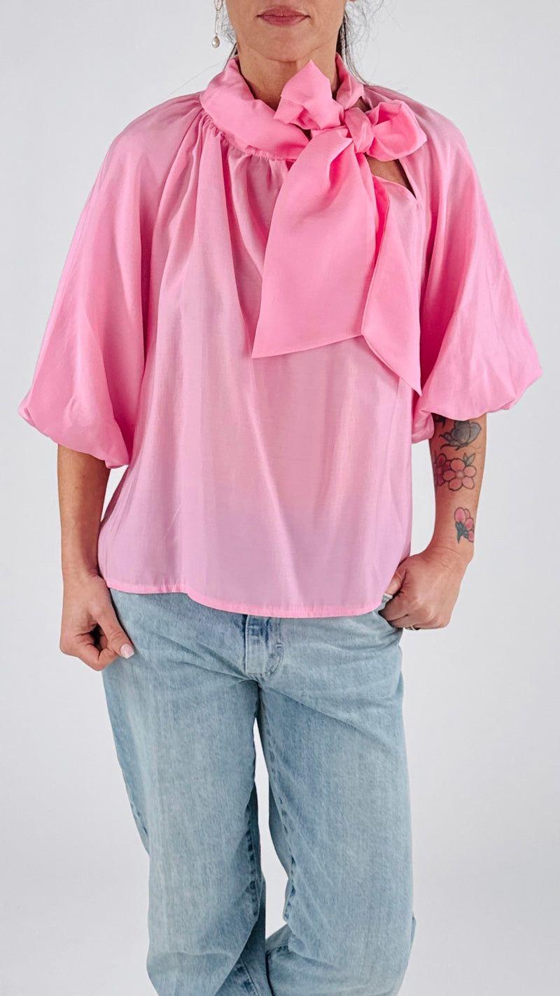 Camicia fiocco m/m palloncino H.