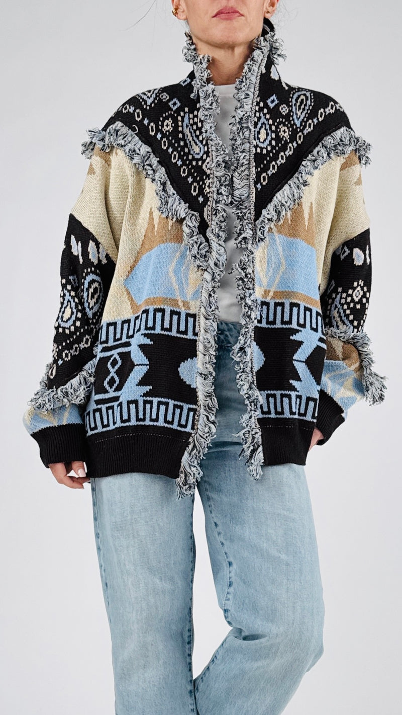 Cardigan greche e cachemire T.