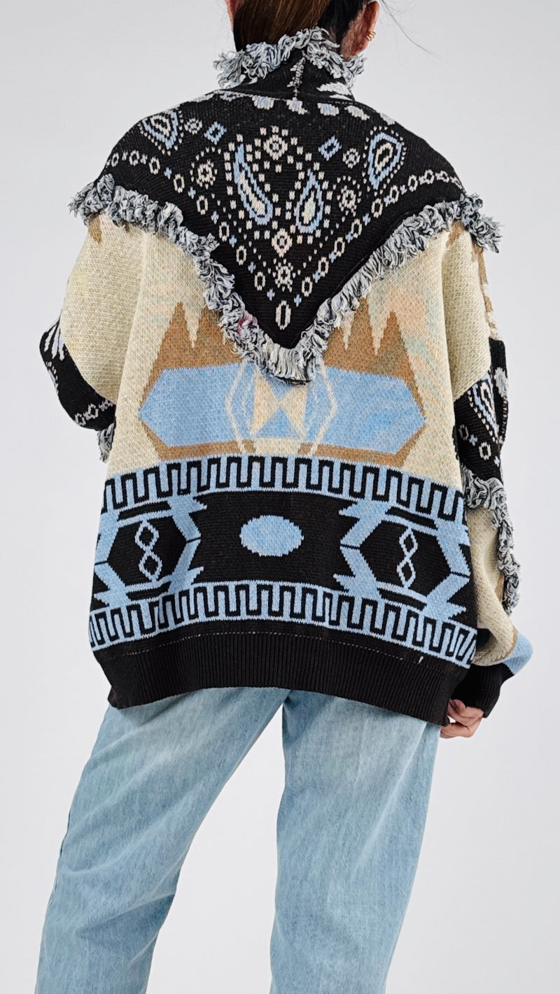 Cardigan greche e cachemire T.