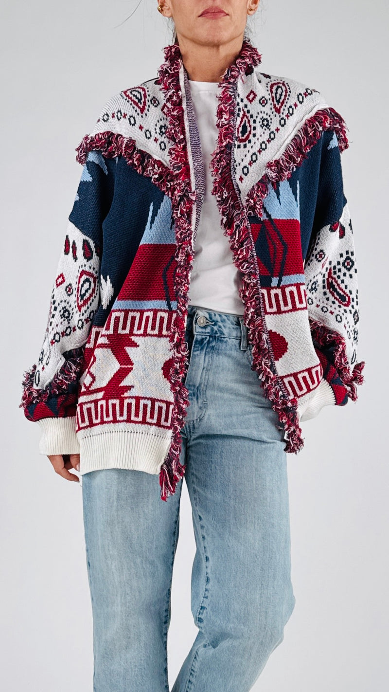 Cardigan greche e cachemire T.