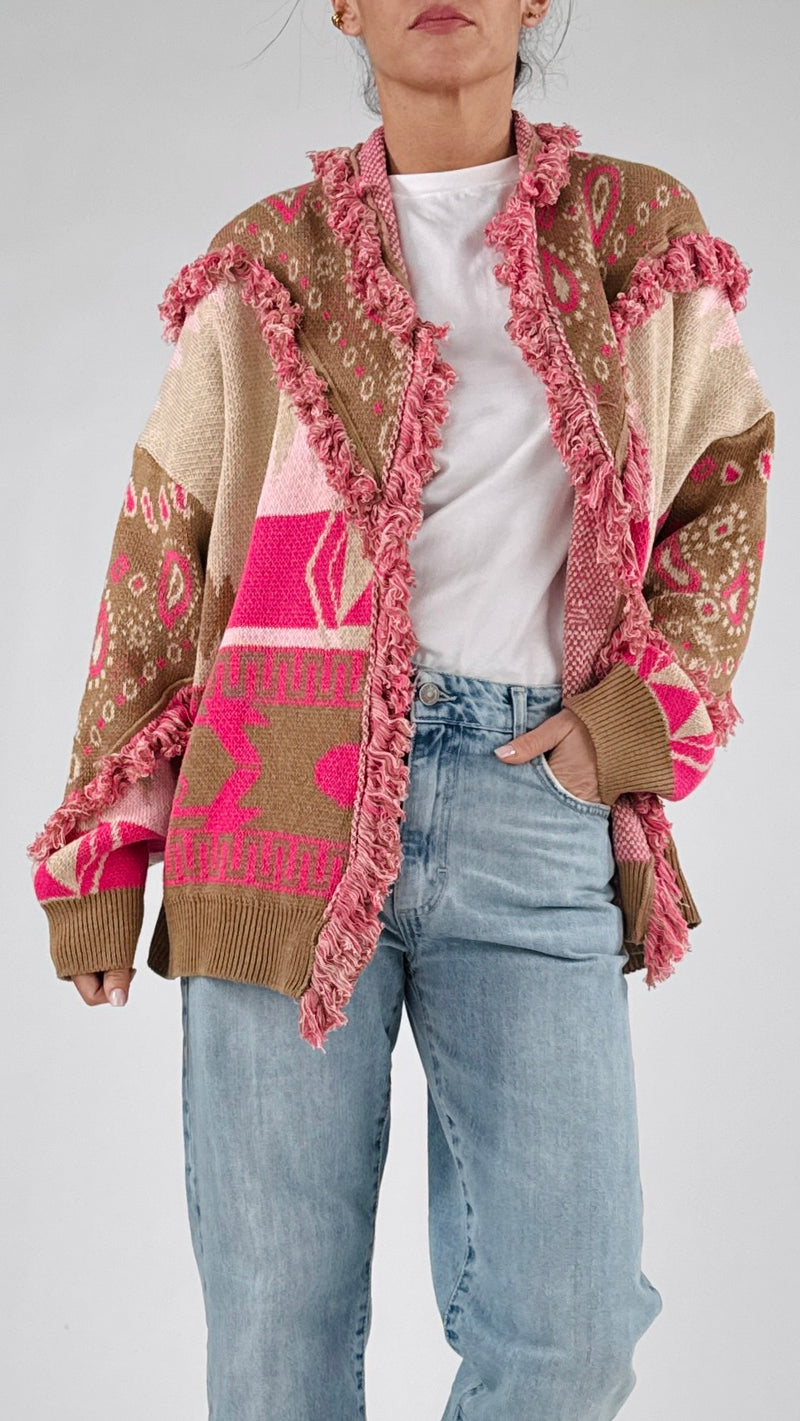 Cardigan greche e cachemire T.