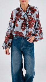 Camicia stampa mocha mousse T.