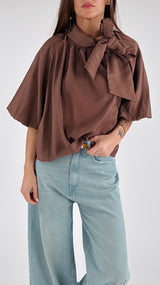 Camicia fiocco m/m palloncino H.