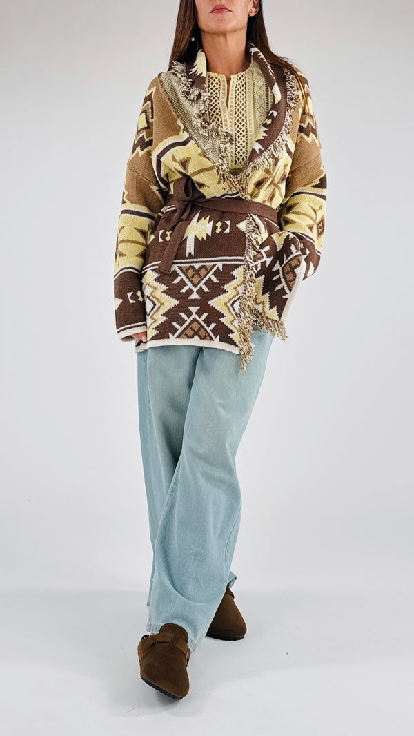 Cardigan azteco jacquard H.