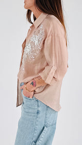 Camicia ricami perle You