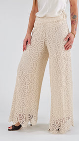Pantalone macramè girandole T.