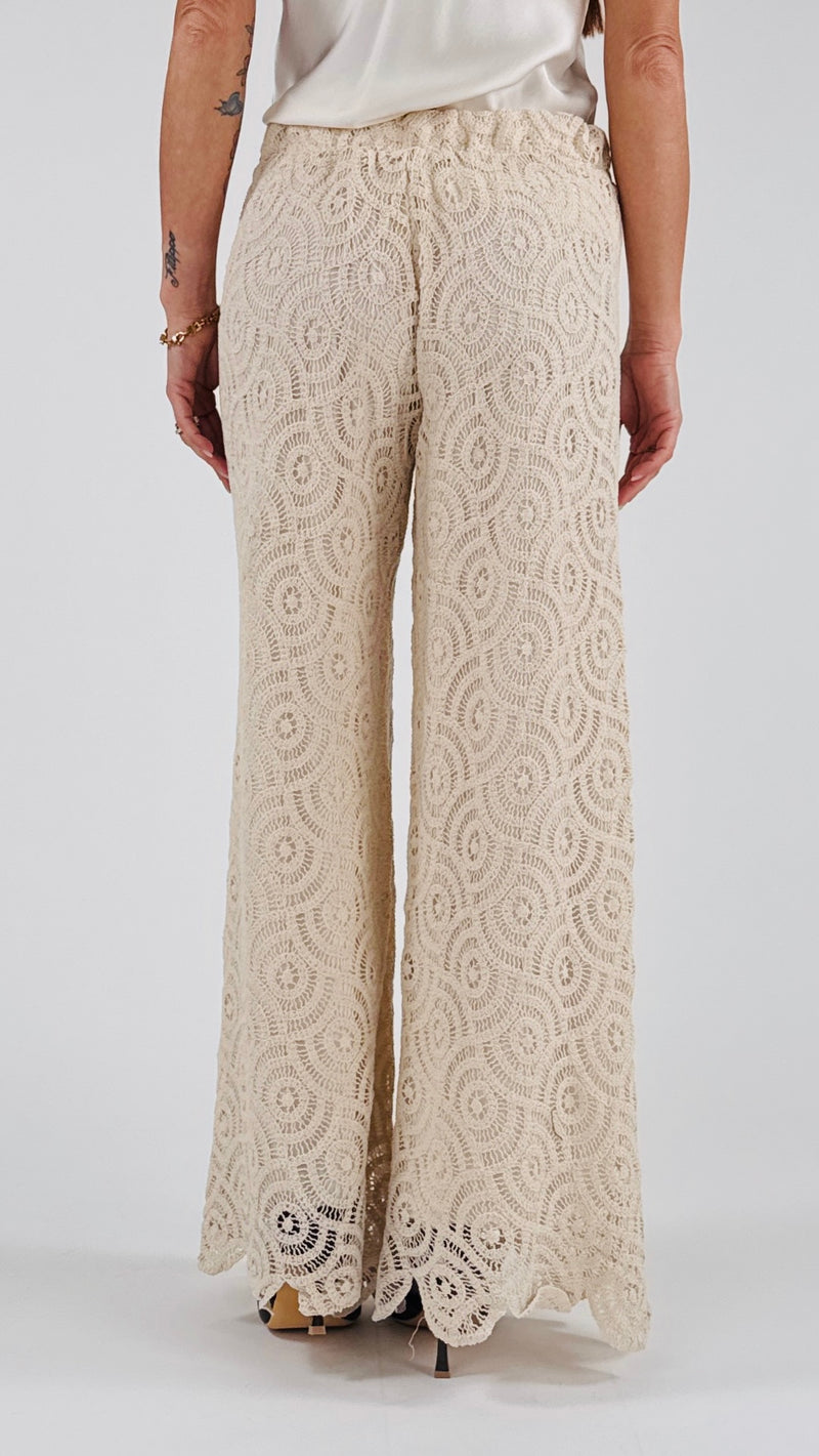 Pantalone macramè girandole T.