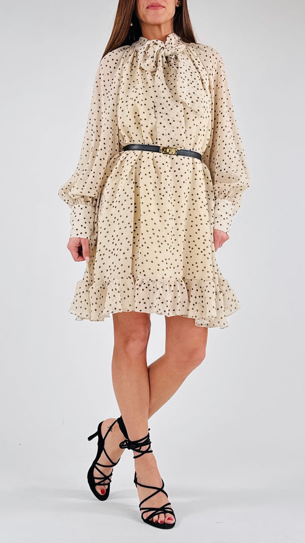 Abito georgette pois T.