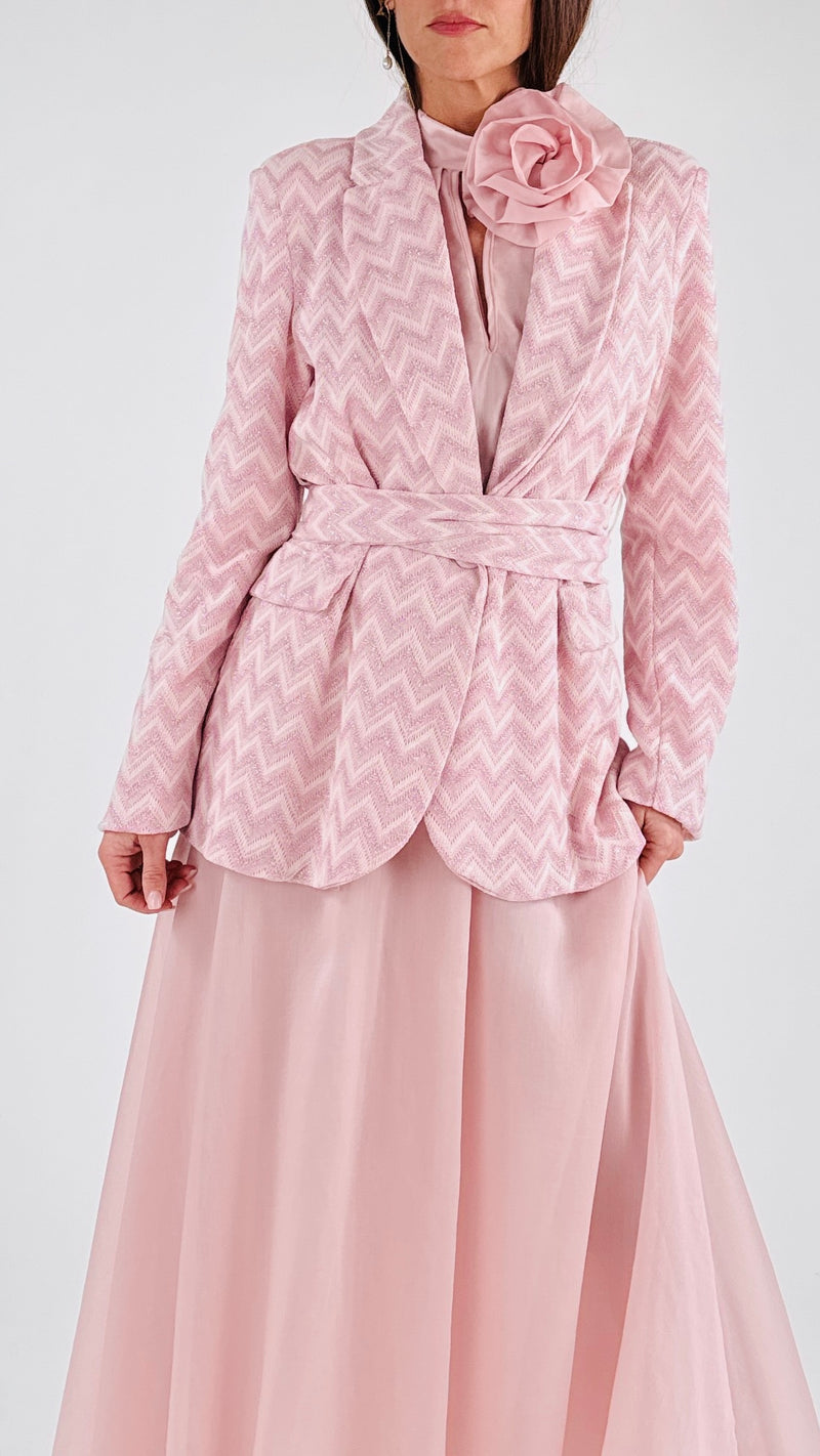 Giacca zig zag lurex T.