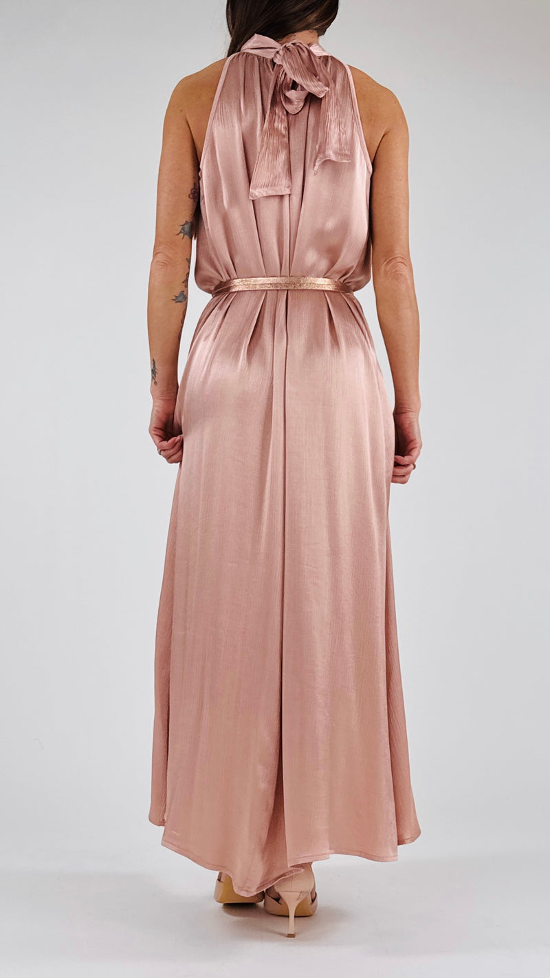 Abito americana satin goffrato H.