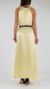 Abito satin goffrato H.
