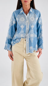 Camicia tela ricami e san gallo H.