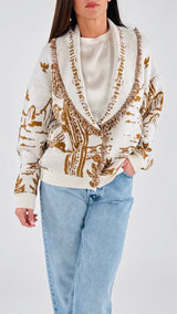 Cardigan jacquard cactus H.