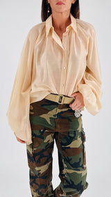 Camicia organza manica baloon T.