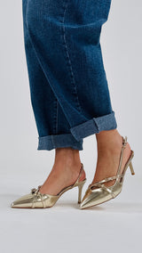 Slingback gold