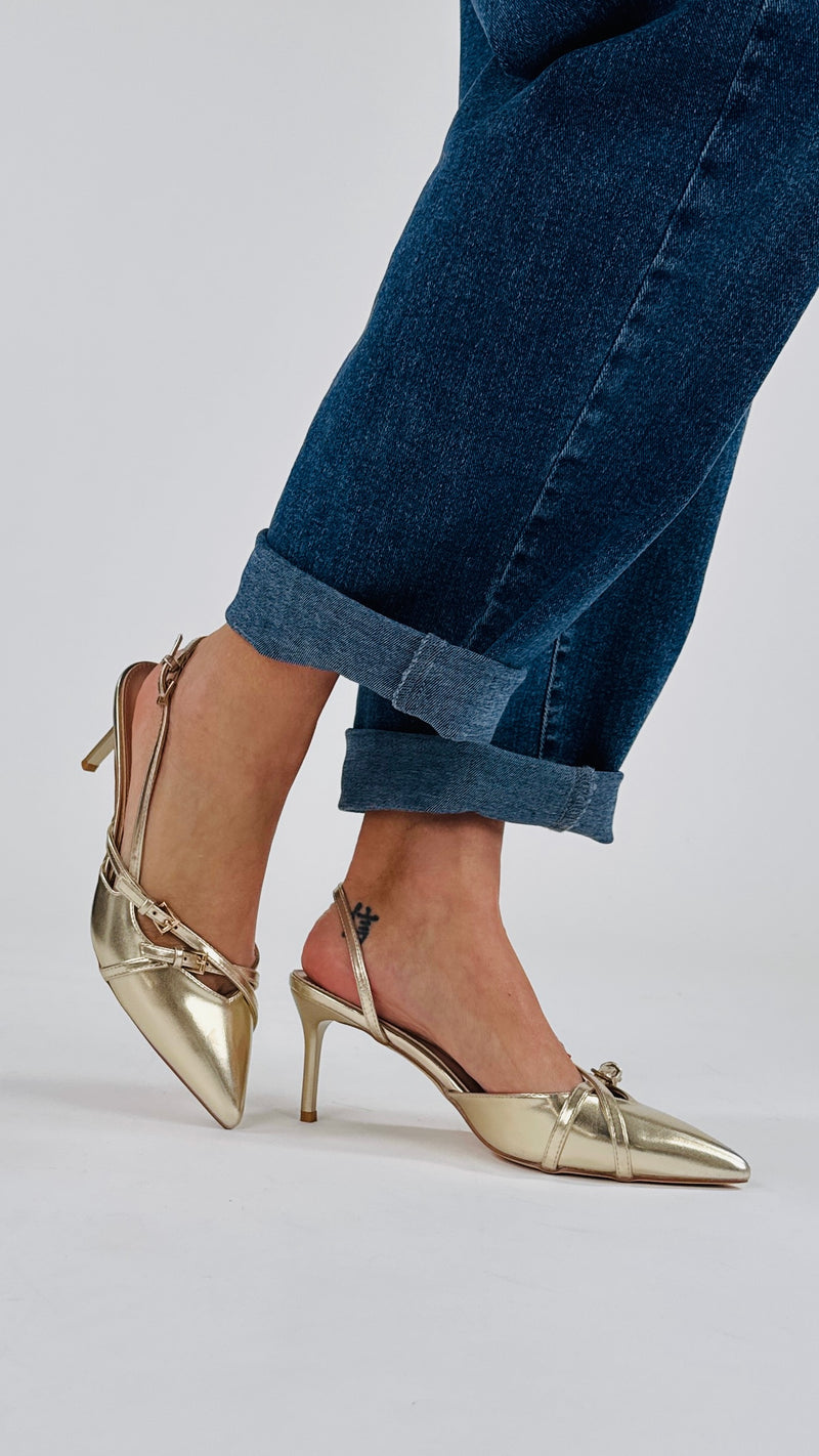 Slingback gold