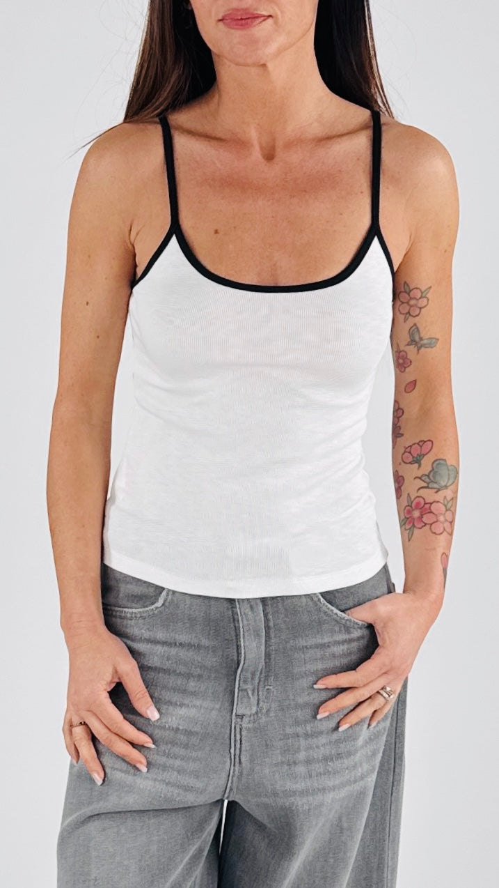 Crop top costina