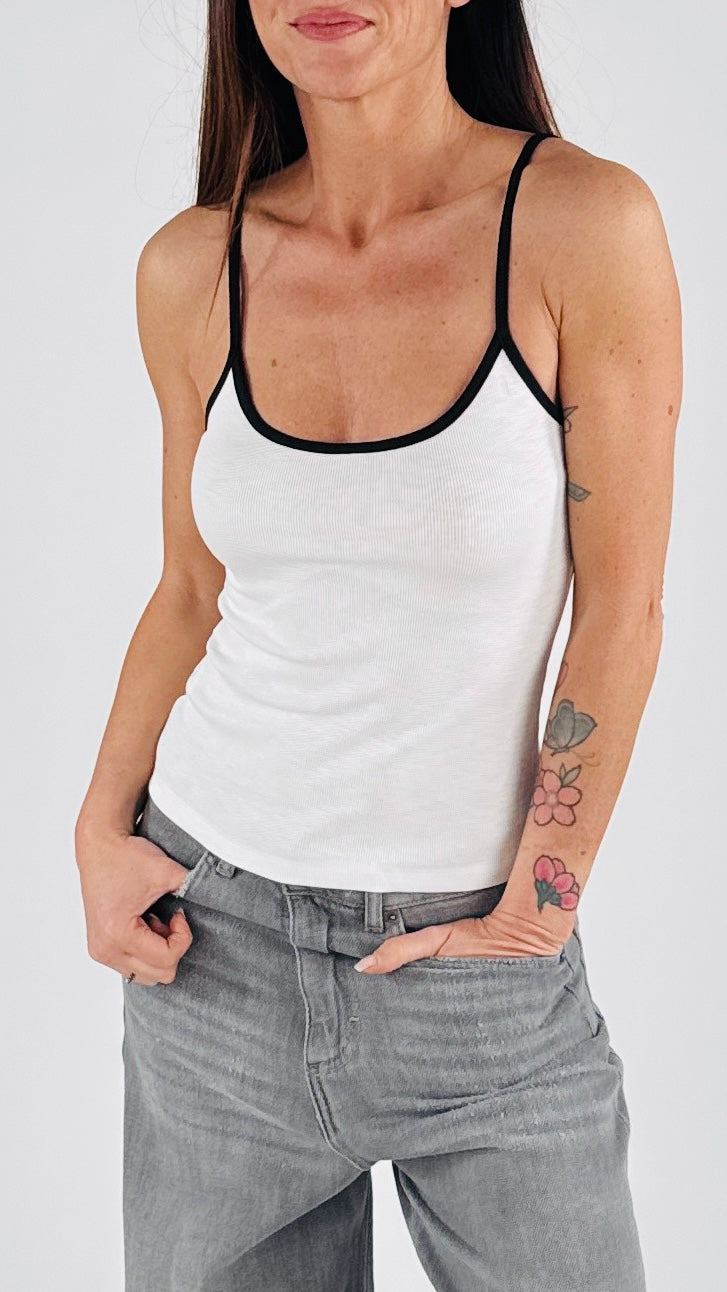 Crop top costina