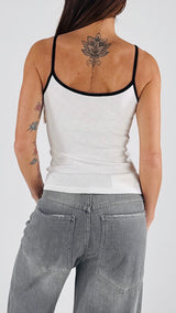 Crop top costina