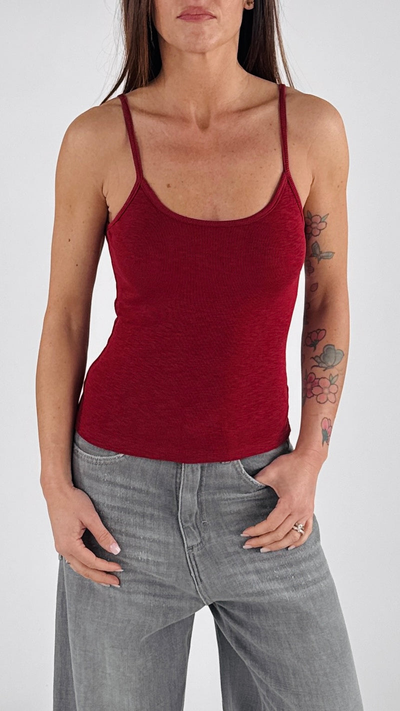 Crop top costina