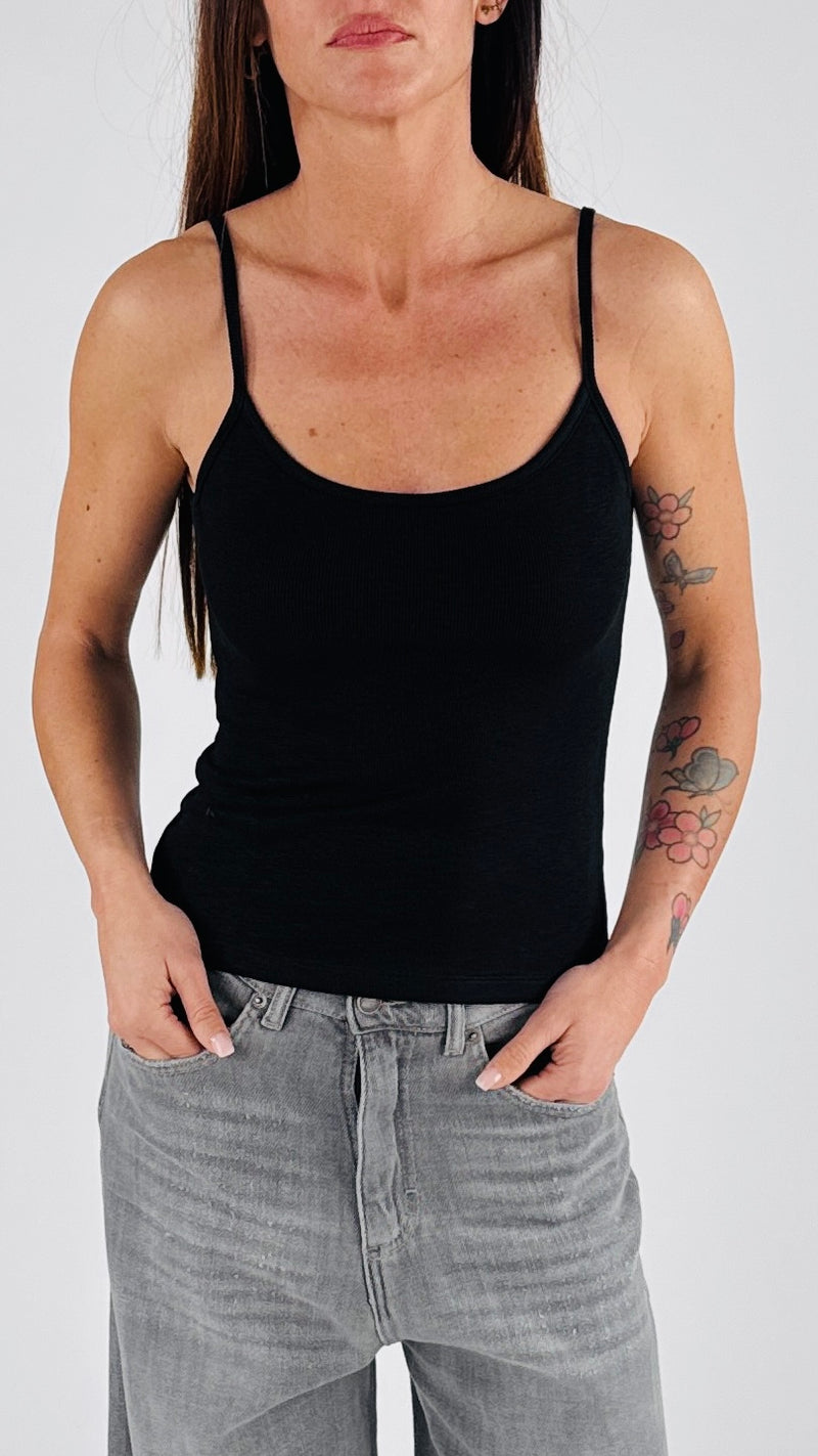 Crop top costina