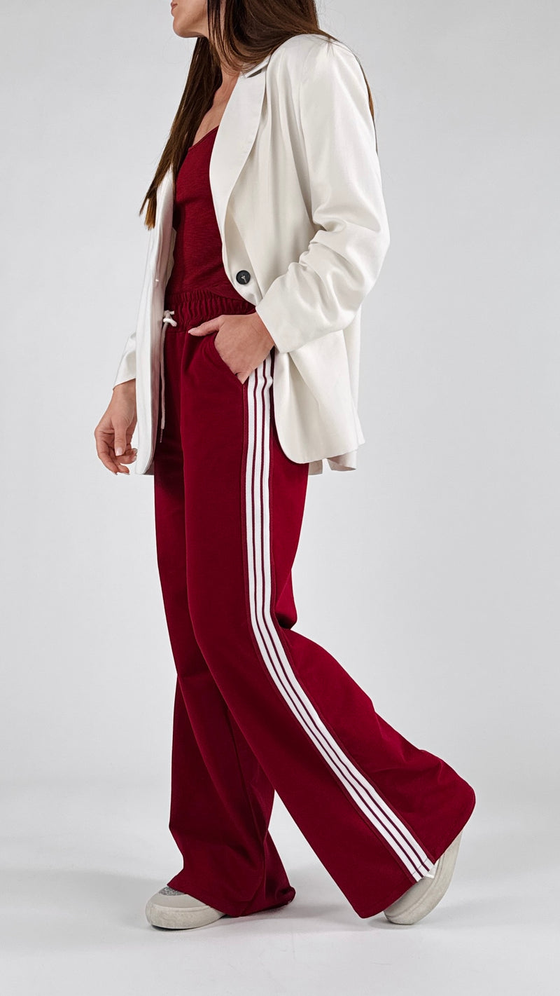 Pantalone felpa banda