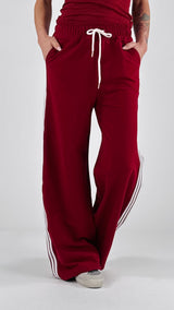 Pantalone felpa banda