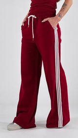 Pantalone felpa banda