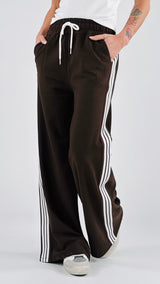 Pantalone felpa banda