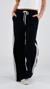 Pantalone felpa banda