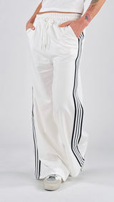 Pantalone felpa banda