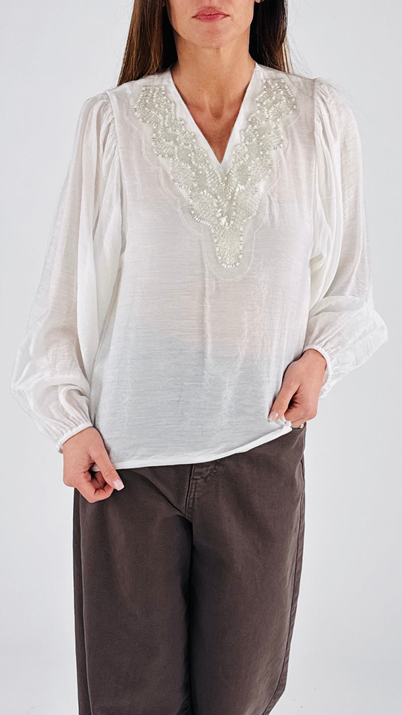 Camicia V ricami You