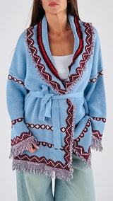 Cardigan disegno smerlato H.