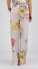 Pantalone palazzo peonia gialla Vic.
