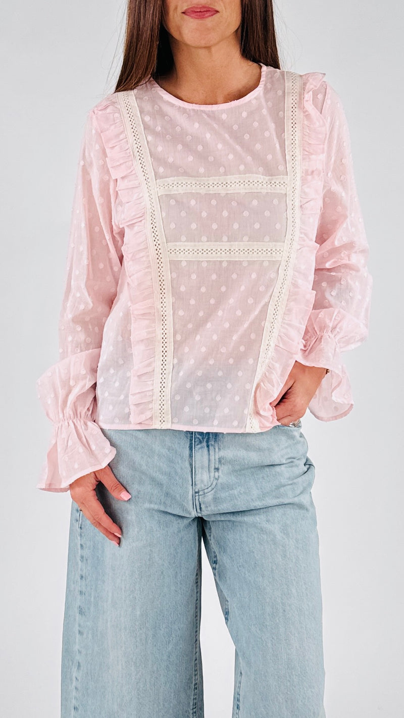 Camicia passamaneria+rouches You