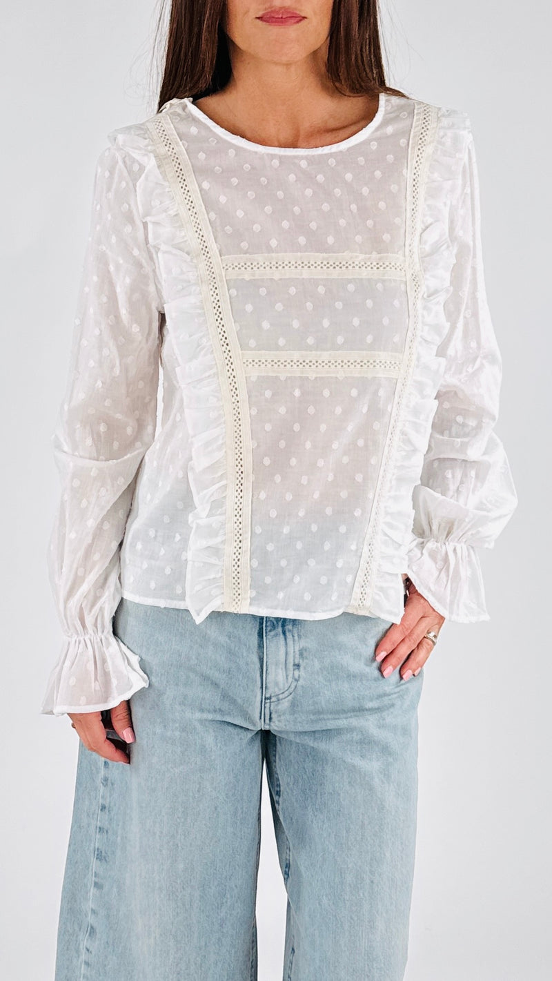 Camicia passamaneria+rouches You
