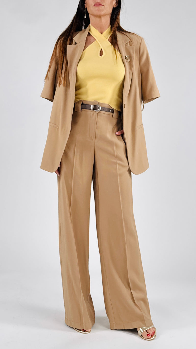 Pantalone palazzo cupro T.