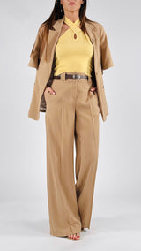 Pantalone palazzo cupro T.