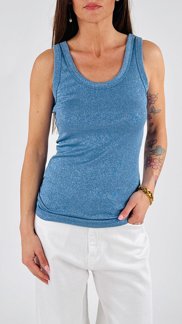 Canotta glitter Vic.